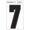 Sandleford Cut Out Numeral "7" 85mm Black Self Adhesive