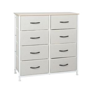 Levede 8 Chest of Drawers Storage Cabinet Beige