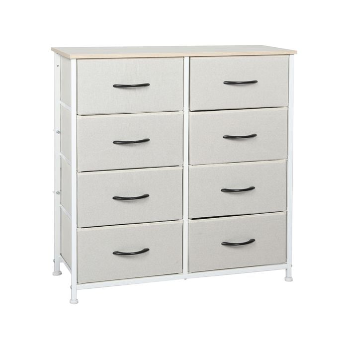 Levede 8 Chest of Drawers Storage Cabinet Beige