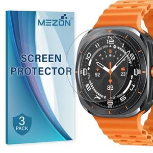 3 Pack MEZON Samsung Galaxy Watch Ultra (47 mm) Ultra Clear TPU Film Screen Protectors