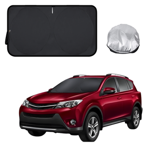 Front Windscreen Sun Shade for Toyota RAV4 2012 - 2019 (XA40) - Standard 150 x 85 cm - Black
