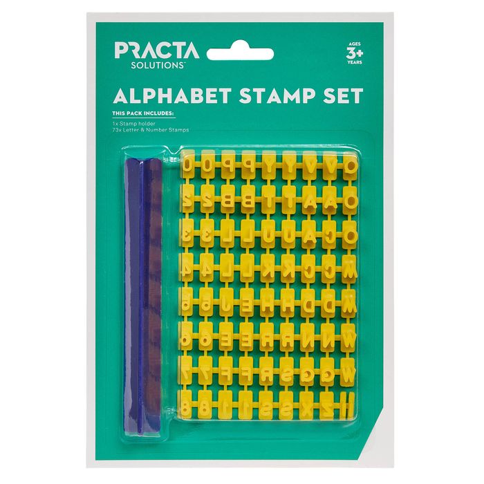 Practa Clay Alphabet Word Making Stamp Set