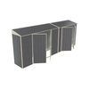 Build-a-Shed 0.8 x 5.2 x 2.0m Skillion Double Plus Double Hinged Side Doors Shed - Grey