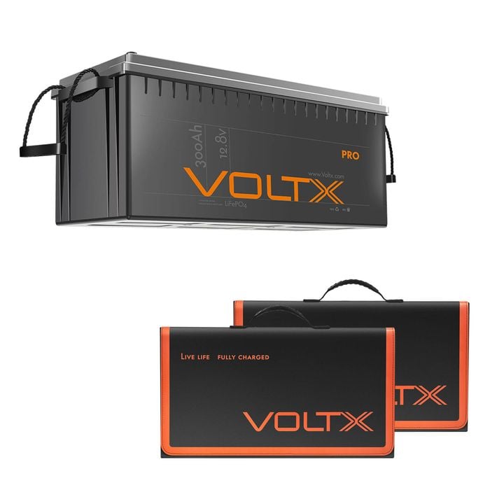 Voltx 12v 300ah Lifepo4 Lithium Battery + 200w Solar Panel – Off-grid Energy System