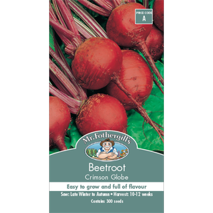 Mr Fothergill's Crimson Globe Beetroot Vegetable Seeds
