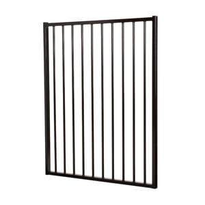 ProtectorAl 975 x 900mm Black Flat Top Boundary And Garden Gate