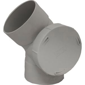 Holman 100mm x 45 Degree DWV PVC Female And Female Side Access Bend