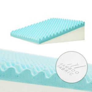 Comfeezzz Bed Wedge Pillow Cool Gel Memory Foam Back Neck Support Sleep Cushion