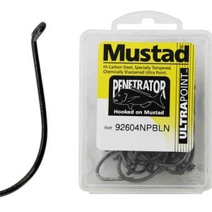 Mustad 92604npbln - Size 2/0 Qty 25 - Penetrator Hooks Chemical Sharp
