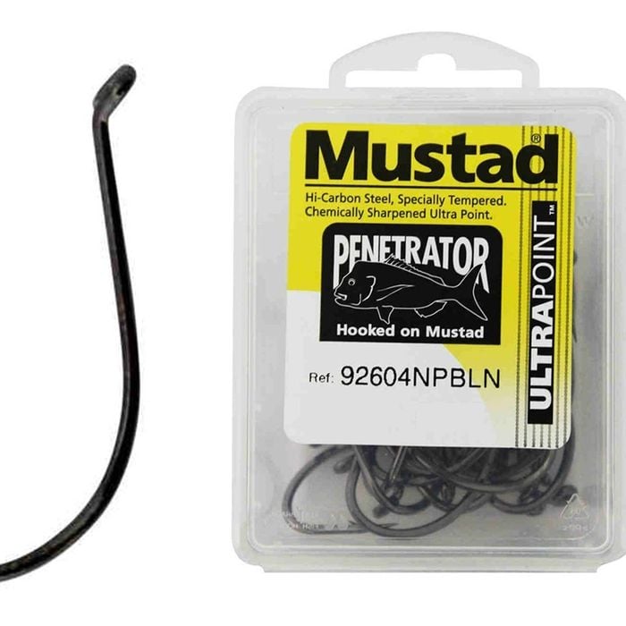Mustad 92604npbln - Size 2/0 Qty 25 - Penetrator Hooks Chemical Sharp