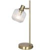 Orbix Table Lamp Fluted Glass & Brass