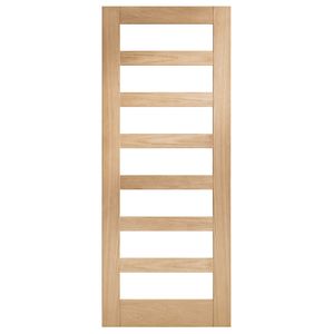 Corinthian 2340 x 620 x 35mm Internal Door White Oak Moda Clear Glass AMODG15