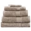5pc Renee Taylor Towel Set Stella 650 Gsm Super Soft Bamboo Cotton Pewter