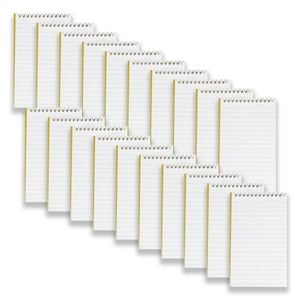 20pc Spirax 541 Notebook/notepad 147x87 7mm Ruled 96-pages Stationery Yellow