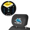 Cronulla Sharks Official Nrl Steering Wheel Cover And Headrest Covers Combo