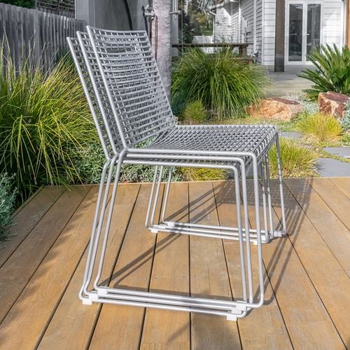 Rhombus wire dining chair bunnings sale