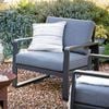 Mimosa Cordoba 1 Seater Aluminium Lounge Charcoal