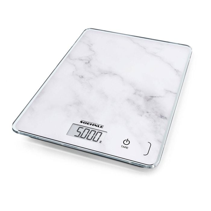 Soehnle Page Compact Digital LCD Kitchen Food Scale Marble 5kg
