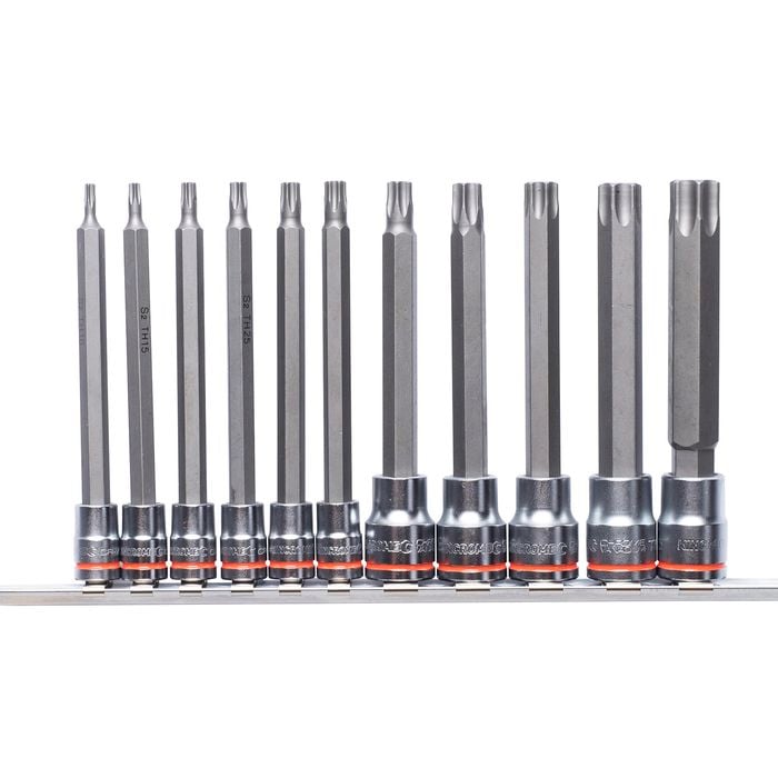 Kincrome 11 Piece Tamperproof TORX Socket Set On Clip Rail