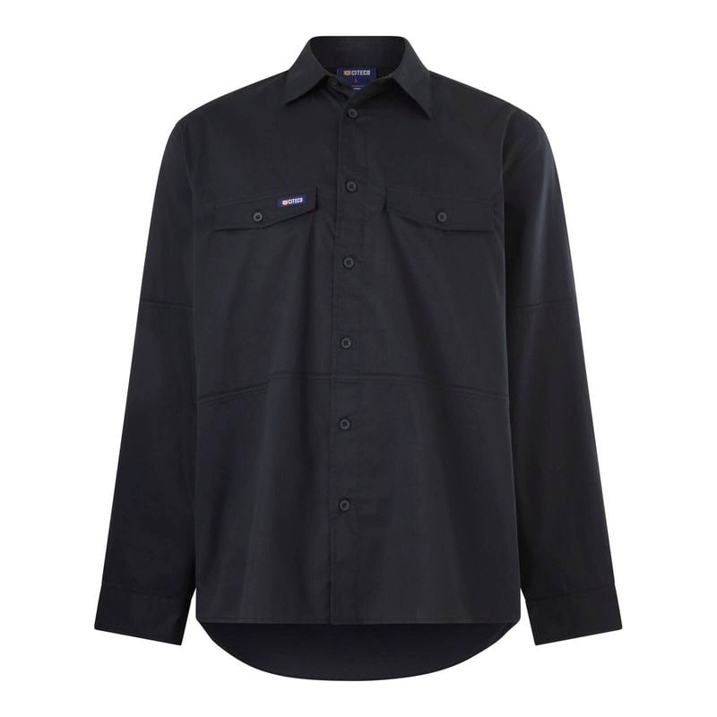 Size L Black Long Sleeve Shirt