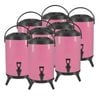 SOGA 8X Stainless Steel Insulated Beverage Dispenser with Tap 8L Pink