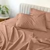 Odyssey Living Bamboo Blend Bed Sheet Set W/pillowcase Double Clay