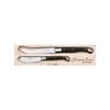 Laguiole Jean Neron 2pc Cheese Knife & Spreader Set - Black