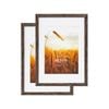 Cooper & Co. Set Of 2 29.7cmx42 Mat to 21x29.7cm Natural Premium Rustic Wooden Photo Frame