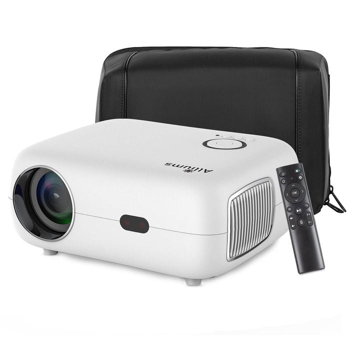 ALLIUMS Projector Auto Focus & Auto Keystone, 1080p Full HD (White)