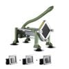 Vevor French Fry Cutter Green With 1.27cm And 0.95cm Stainless Steel With Suction Cups For Potato