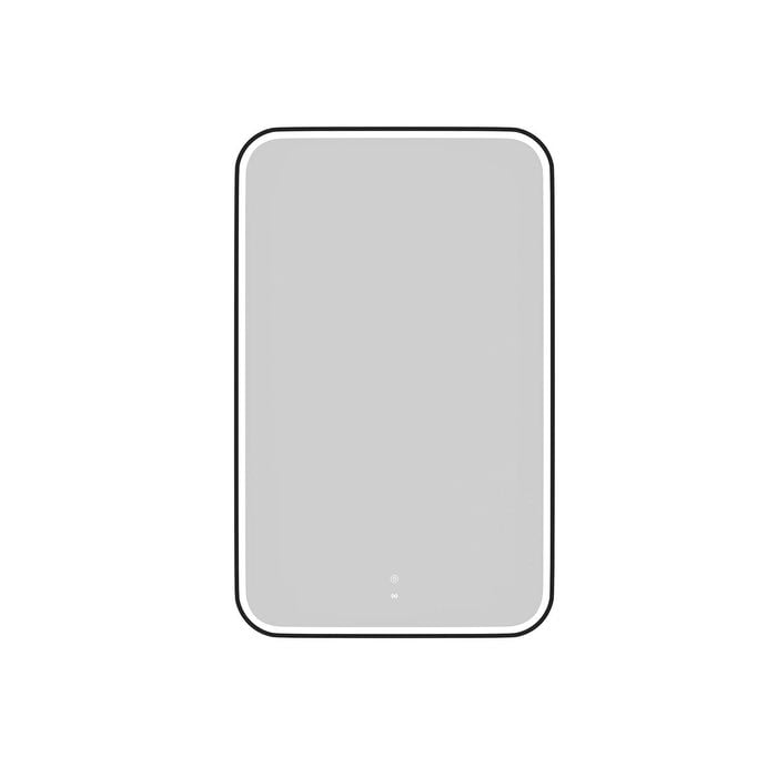 Attica 900 x 600mm Black Matte Porta Metal Framed LED Mirror