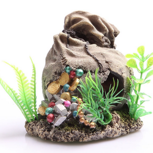 Aqua One Sunken Treasure Bag Ornament (36863)
