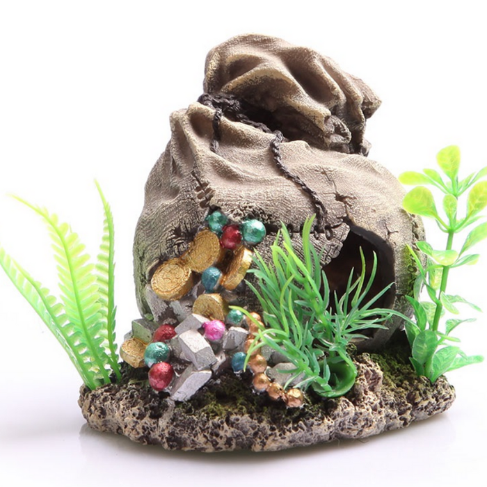 Aqua One Sunken Treasure Bag Ornament (36863)