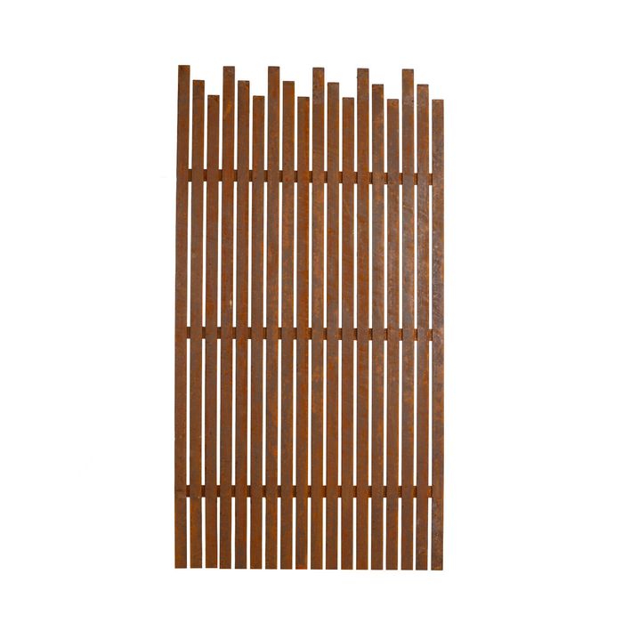 Tuscan Path 180 x 90cm Rust Batten Screen Panel