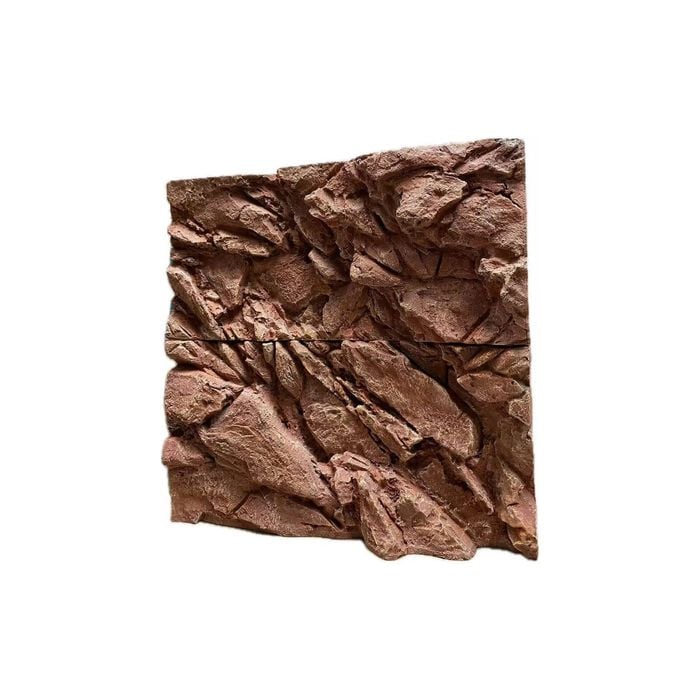 Aquarium Reptile Background – 3d Shale Rock Brown 90cm × 90cm