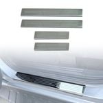 AUSGO Stainless Steel Door Sill Protector for Volkswagen Amarok Next-Gen NF Dual Cab 2023-Onwards Scuff Plate Cover