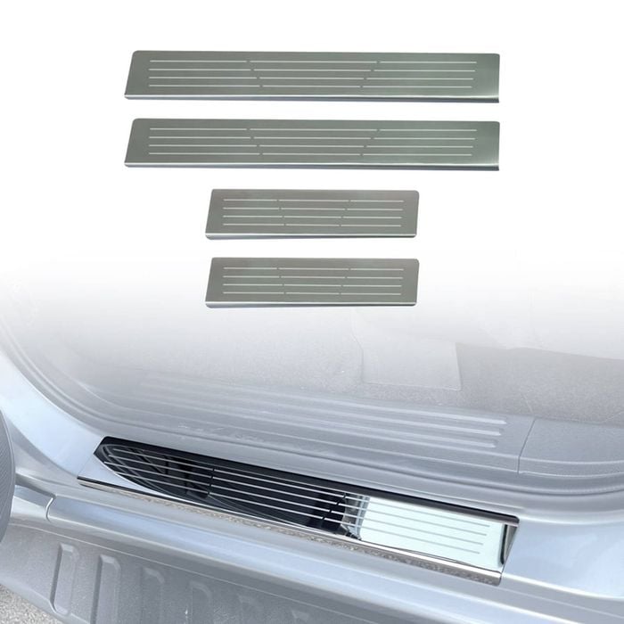 AUSGO Stainless Steel Door Sill Protector for Volkswagen Amarok Next-Gen NF Dual Cab 2023-Onwards Scuff Plate Cover