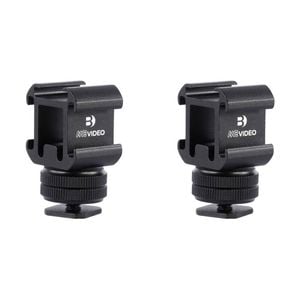 2PK Benro MeVideo Livestream Cold Shoe Tripod Head Mount Accessories Black