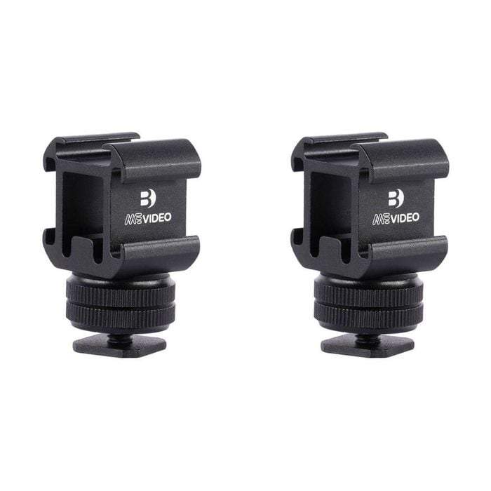 2PK Benro MeVideo Livestream Cold Shoe Tripod Head Mount Accessories Black