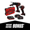 Einhell Pro Brushless 2 Piece Kit With 2 x 5.0Ah Batteries With E-Case