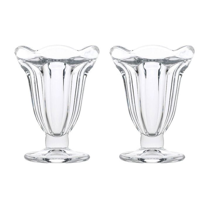 2x 4pc Porto Soda Lime Glass Dessert Sundae Cup 13cm/150ml - Clear