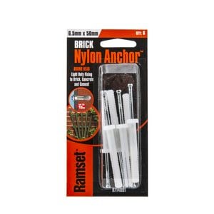 Ramset 6.5 x 50mm Nylon Anchor - 6 Pack