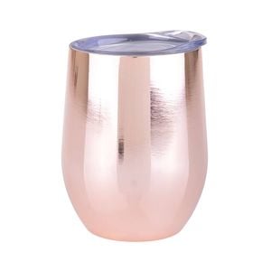 Oasis Stainless Steel Insulated Wine Tumbler Double Walled 330ml Gold