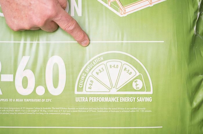 R6.0 ceiling insulation pack