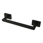Barelli Matte Black Rigoni Base Double Towel Bar - Black