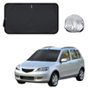 Front Windscreen Sun Shade for Mazda 2 2002 - 2007 - Standard 150 x 85 cm - Black