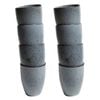 2x 4pc Coffee Culture Reactive 280ml Ceramic Hot/Cold Beverage Coffee & Tea Cup