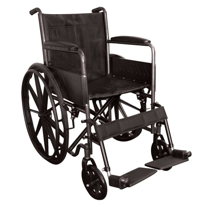 Reliance Black Medical Code Red 24" Rear Wheel Wheelchair