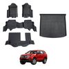 AUSGO Floor Mats & Boot Liner Set for Ford Everest UA Series 2015-2022 Car Floor Liners Cargo Mat