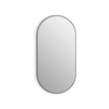 Attica 900 x 450mm Pill Matte Black Framed Mirror